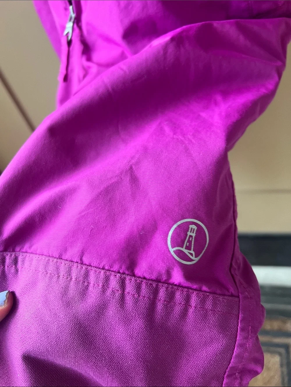 Land’s End Magenta Kids 10 Slim Squall Growalongs Ski Bibs